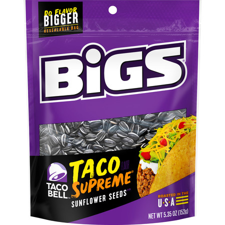 BIGS Bigs Taco Bell Taco Supreme Shelled Sunflower Seeds 5.35 oz., PK12 1601201340